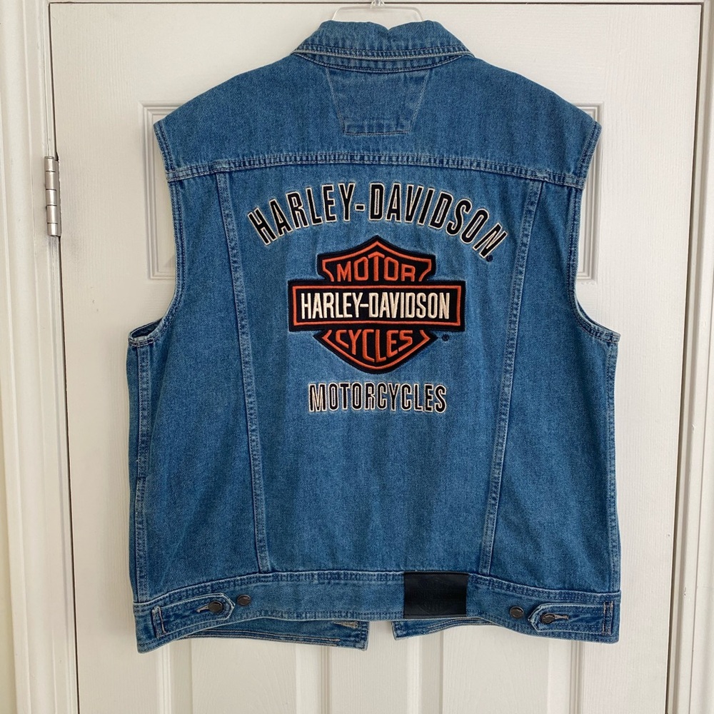 Harley Davidson denim vest